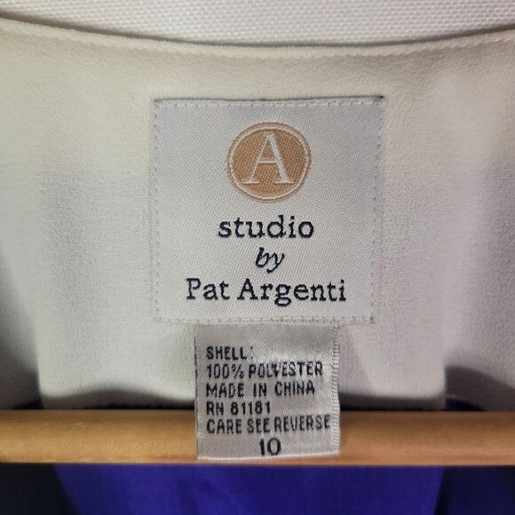 Vintage Sleeveless Purple and White Dress - Picture 10 of 16